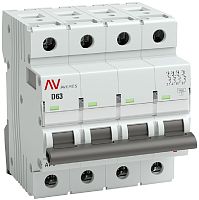 Выключатель автоматический EKF Averes AV-6 4п 63А D 6кА картинка